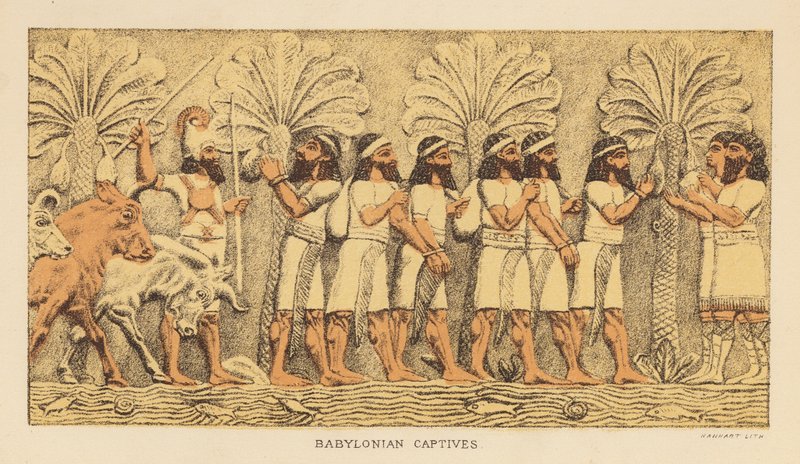 Herodotus: Babylonian captives by English School