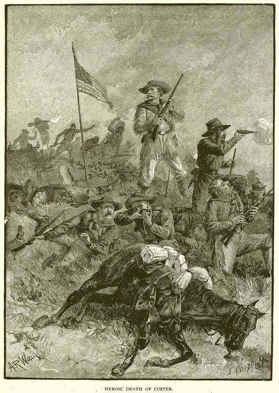 Heroic Death of Custer by English School