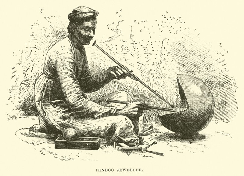 Hindoo Jeweller by English School