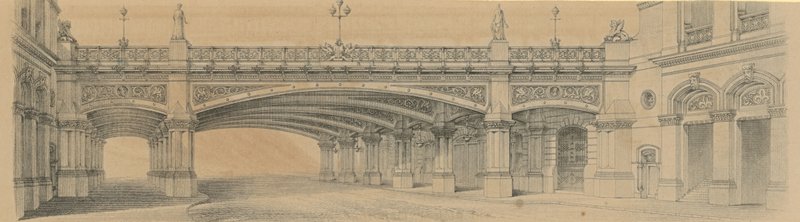 Holborn Viaduct by English School
