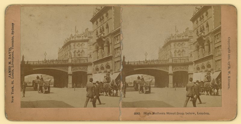 Holborn Viaduct; Photograph by English School