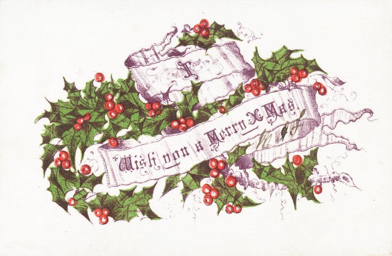 Holly and Berries by English School