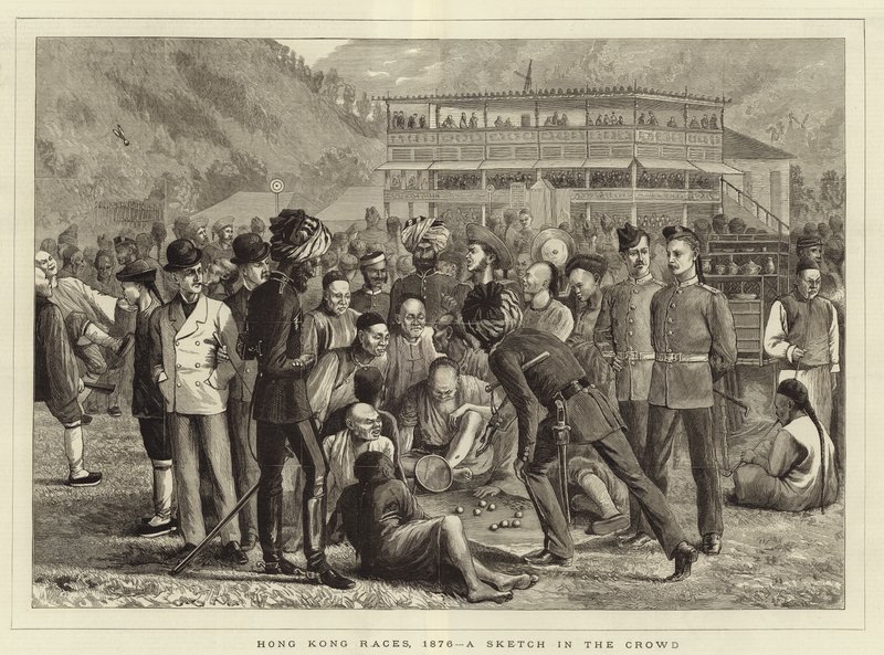 Hong Kong Races in 1876 by English School