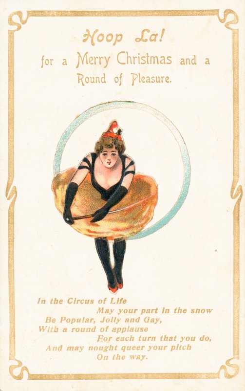 Hoop La, Christmas Card by English School