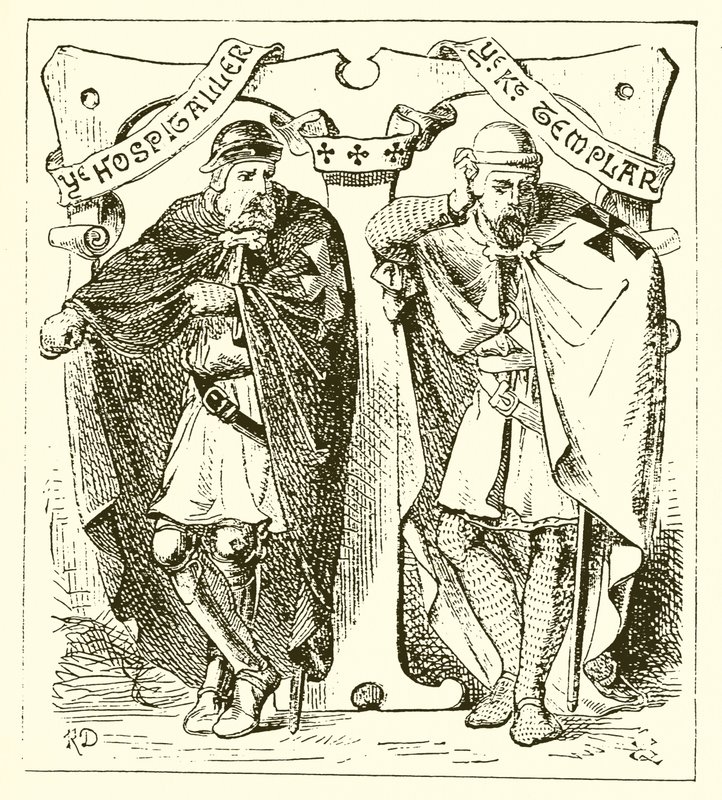 Hospitaller and Templar by English School