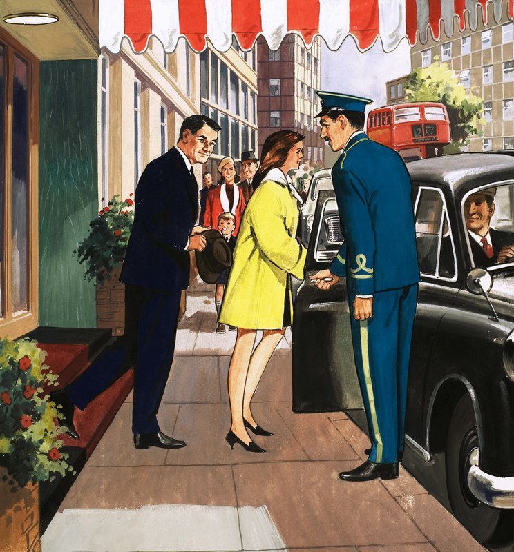 Hotel doorman by English School
