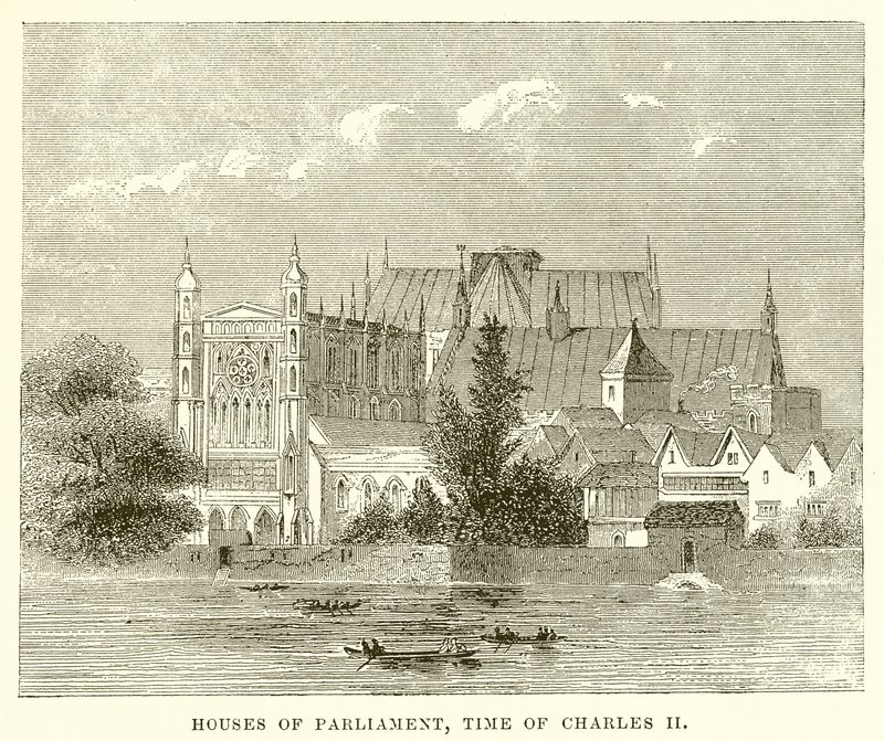 Houses of Parliament, Time of Charles II by English School