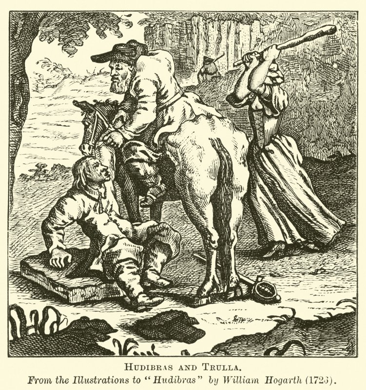 Hudibras and Trulla by English School