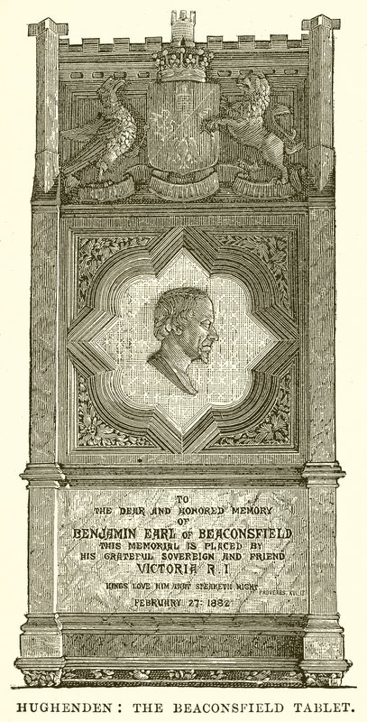 Hughenden: The Beaconsfield Tablet by English School