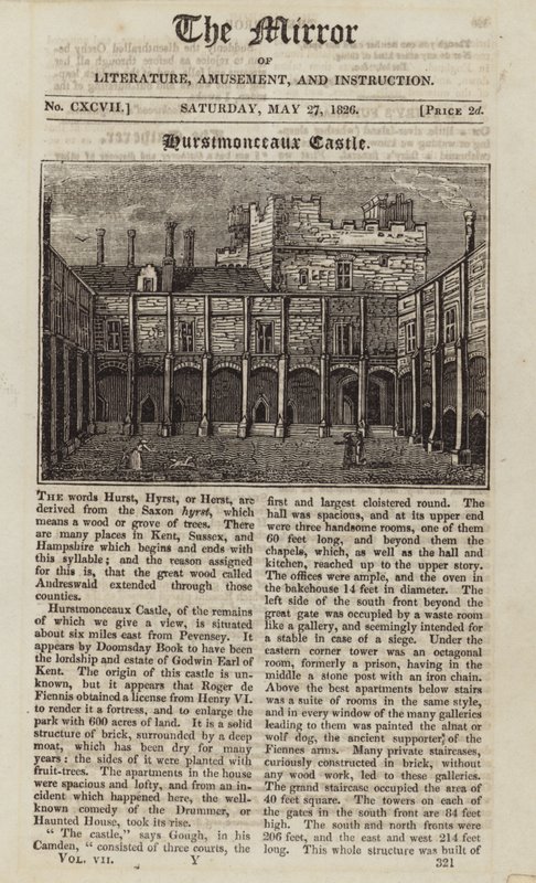 Hurstmonceaux Castle by English School