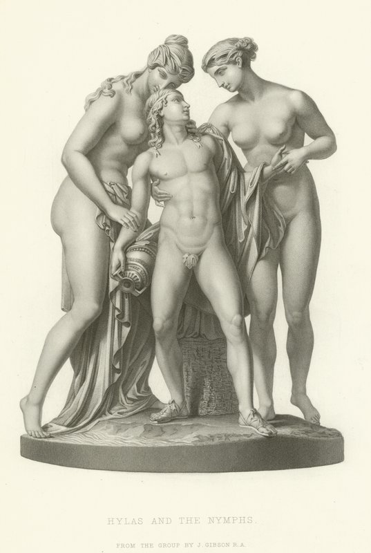 Hylas and the Nymphs by English School
