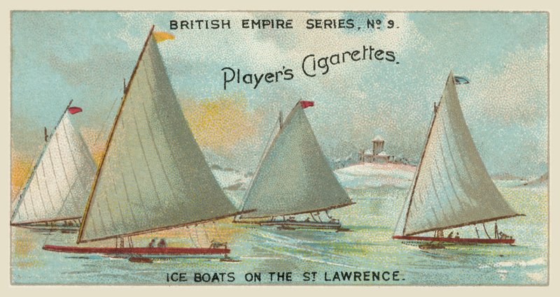 Ice Boats on the St Lawrence by English School