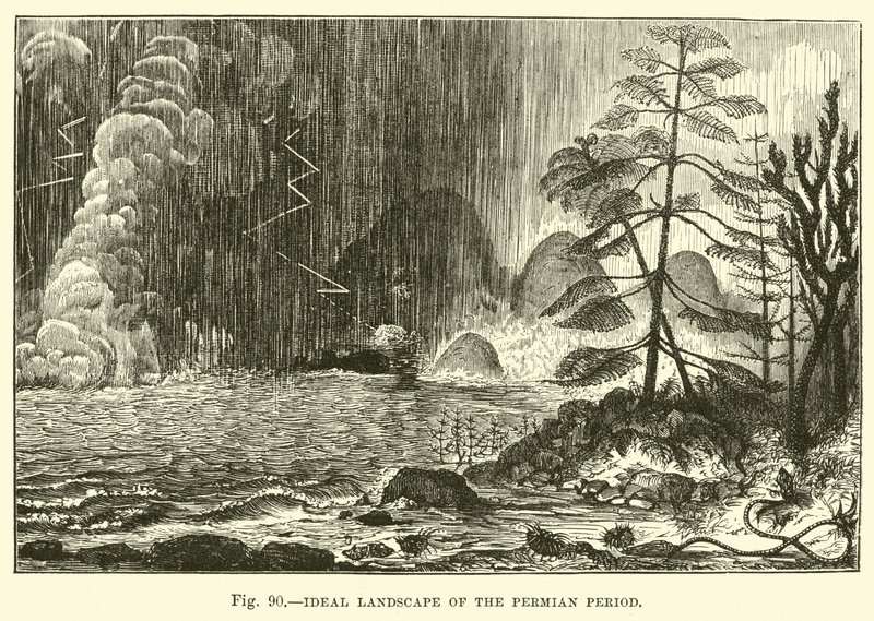 Ideal Landscape of the Permian Period by English School