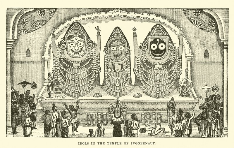 Idols in the Temple of Juggernaut by English School