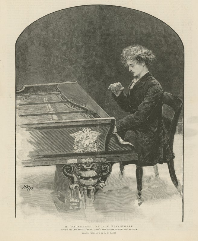 Ignacy Jan Paderewski by English School