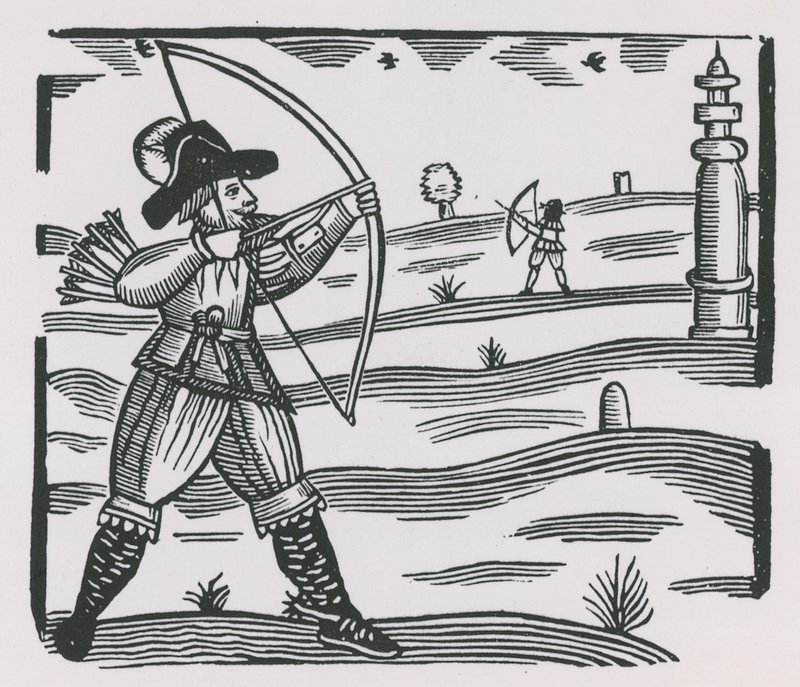 Illustration Depicting Archery by English School