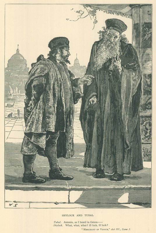 Illustration for The Merchant of Venice by English School