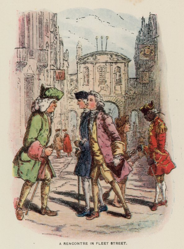 Illustration for The Virginians by Thackeray by English School