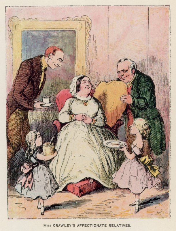 Illustration for Vanity Fair by Thackeray by English School