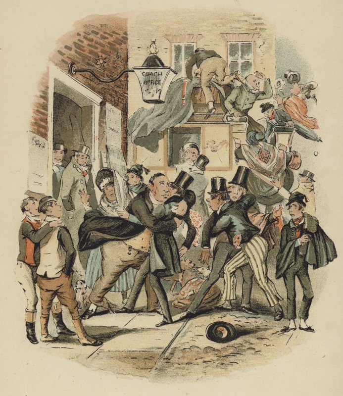 Illustration from Nicholas Nickleby by English School