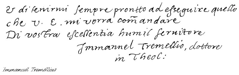 Immanuel Tremellius by English School