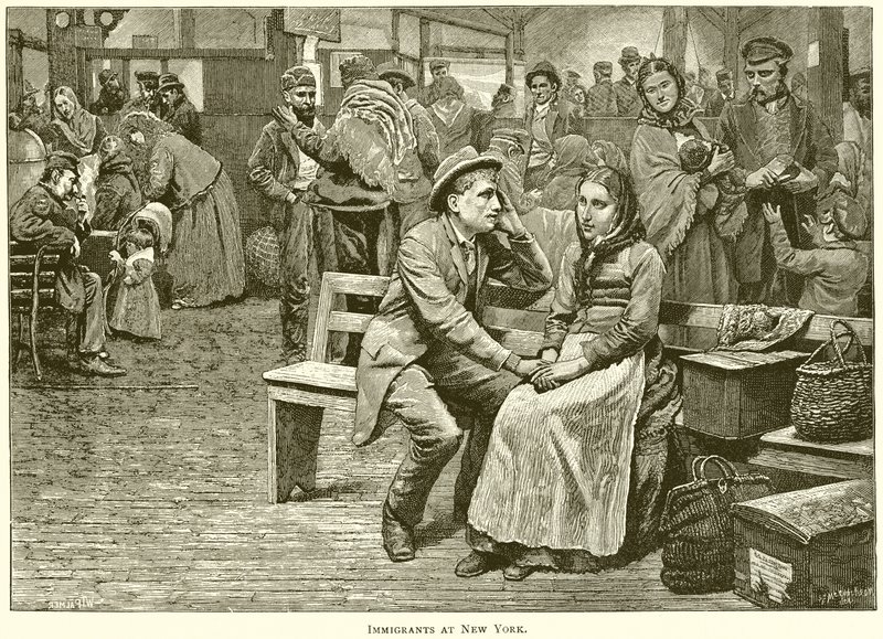 Immigrants at New York by English School