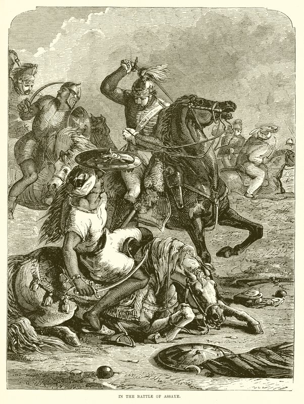 In the Battle of Assaye by English School