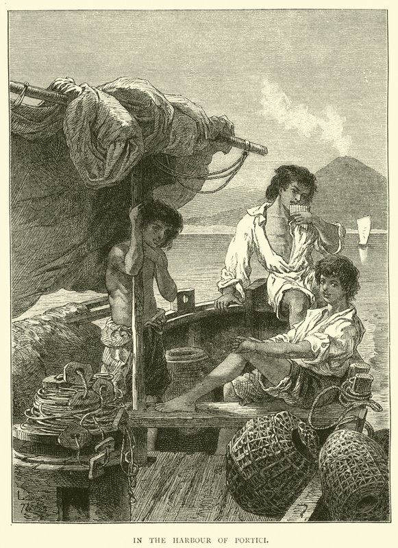 In the Harbour of Portici by English School