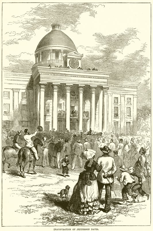 Inauguration of Jefferson Davis by English School