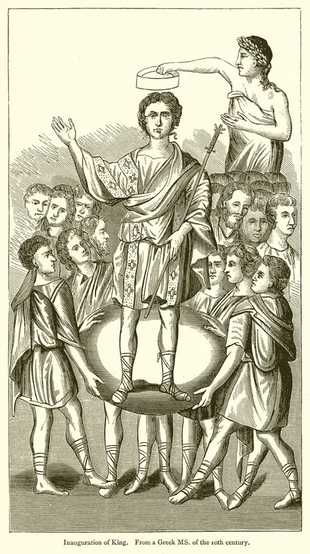 Inauguration of King by English School