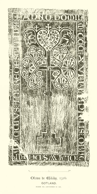 Incised Slab (engraving) by English School