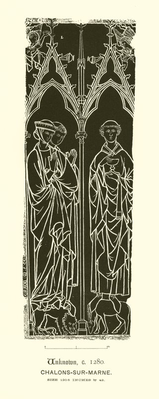 Incised Slab (engraving) by English School