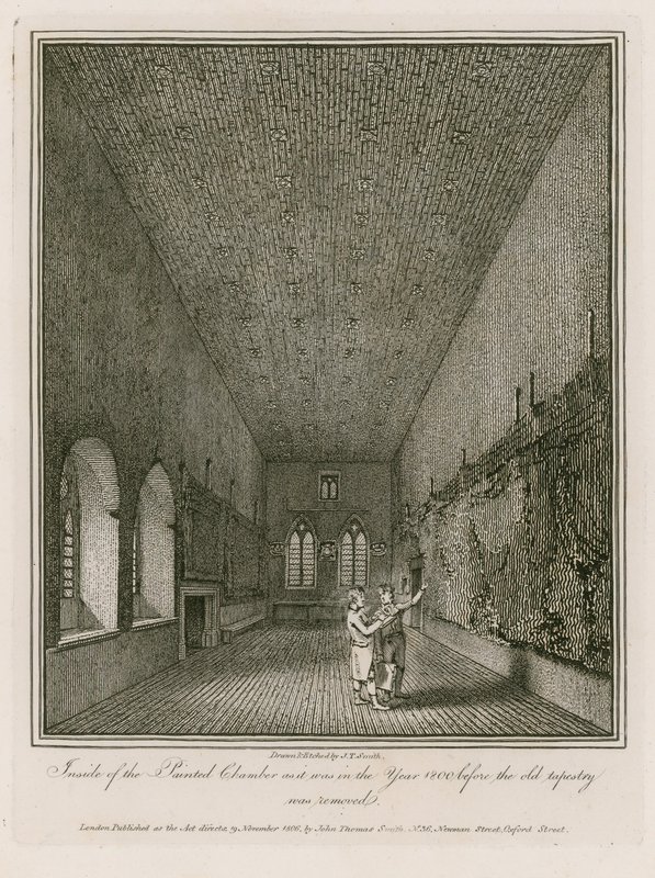 Inside of the Painted Chamber by English School
