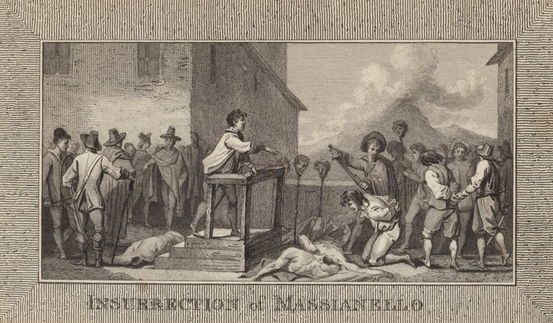 Insurrection of Massianello by English School