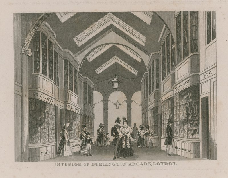 Interior of Burlington Arcade by English School