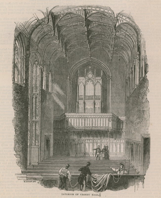 Interior of Crosby Hall by English School