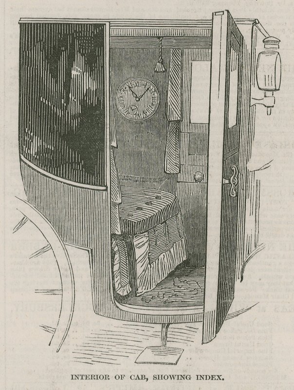 Interior of a cab by English School