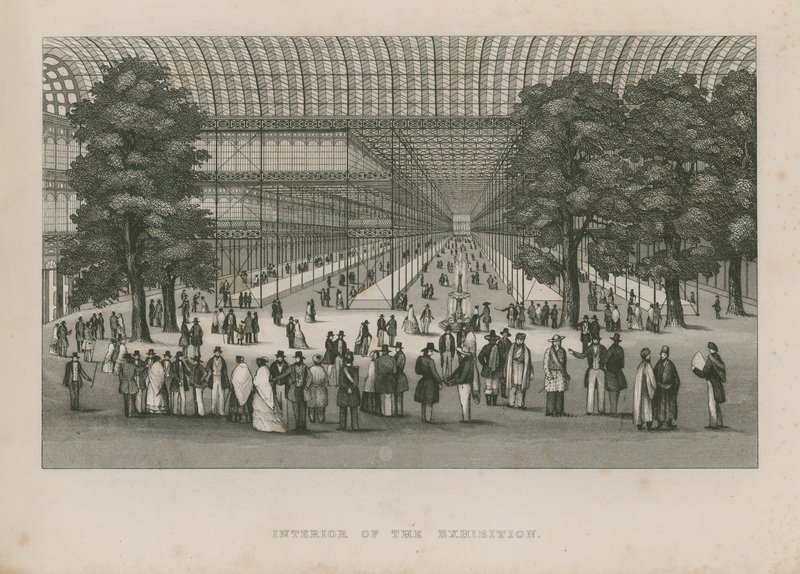 Interior of the Great Exhibition, 1851 by English School