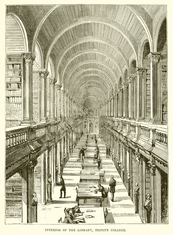 Interior of the Library, Trinity College by English School