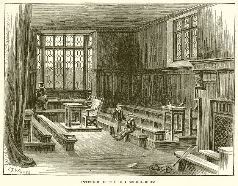 Interior of the Old School-Room by English School
