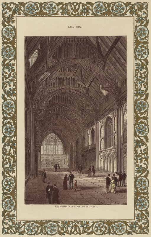 Interior View of Guildhall by English School