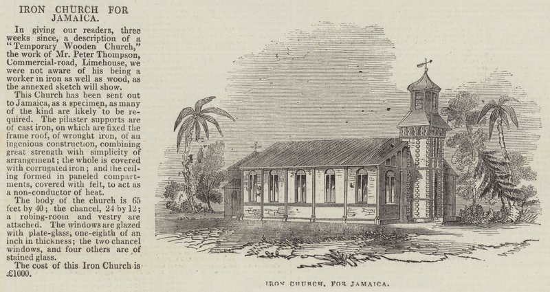 Iron Church for Jamaica by English School