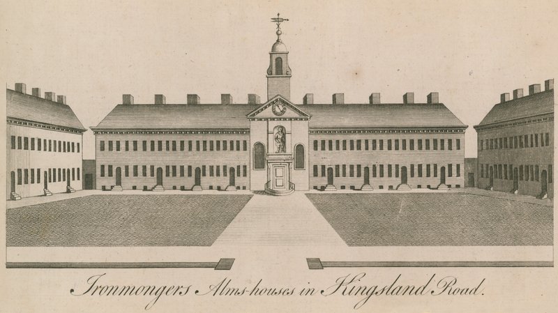 Ironmongers Almshouses in Kingsland Road by English School
