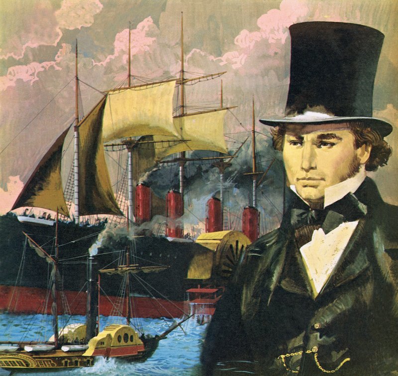 Isambard Kingdom Brunel and the Great Eastern by English School