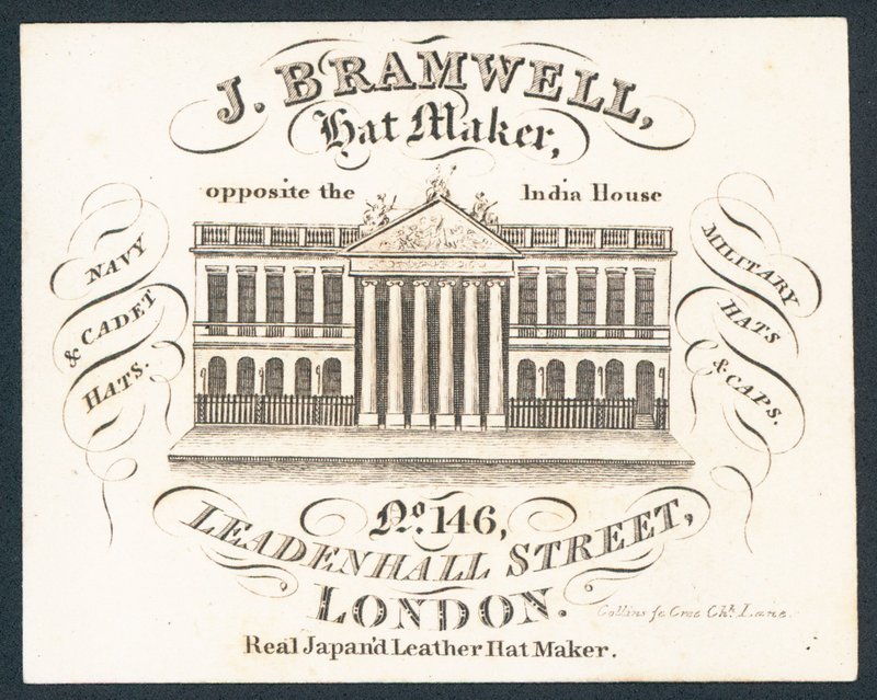 J Bramwell, hat maker by English School