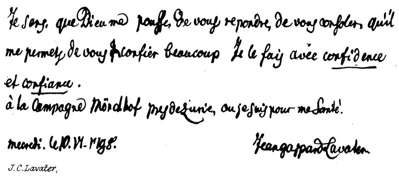 J. C. Lavater by English School
