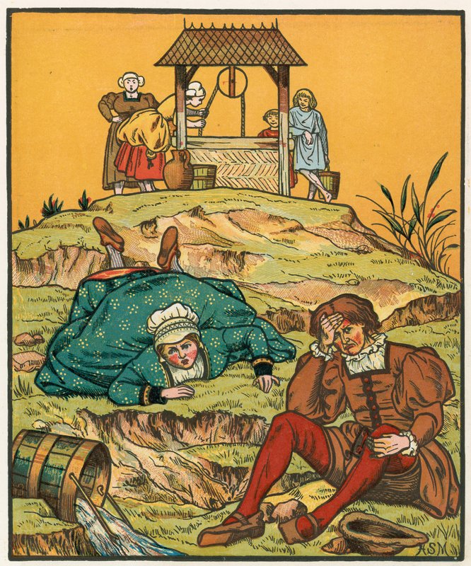 Jack and Jill coming down the hill by English School