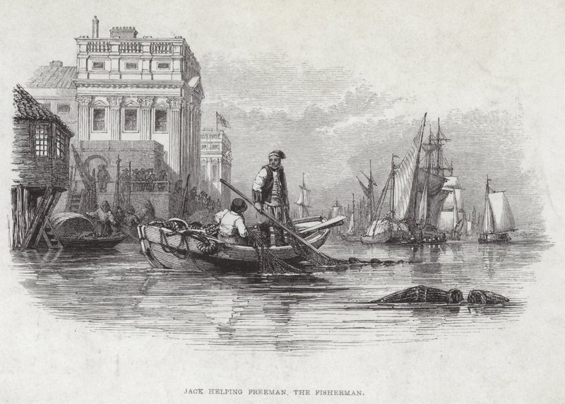 Jack Helping Freeman the Fisherman by English School