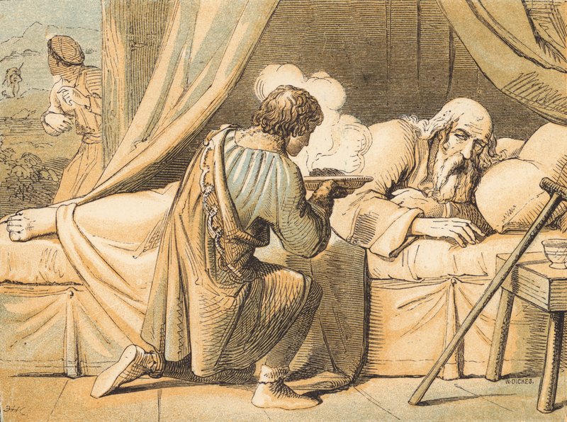 Jacob Deceiving His Father Isaac by English School