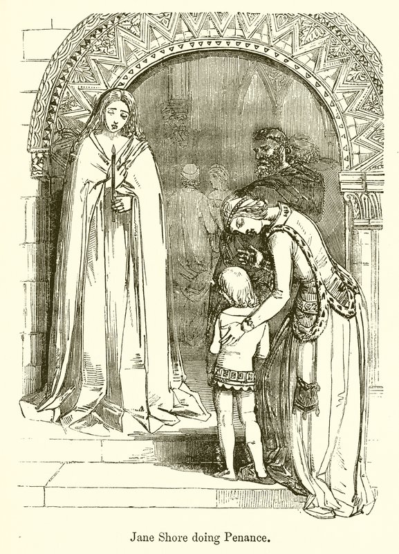 Jane Shore Doing Penance by English School